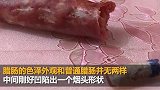男子网购腊肠咬出半根烟头：整个人都不好了