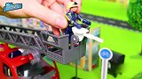 无线遥控叉车汽车模型，城市作业升降式叉车工程车