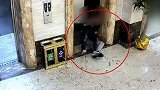 福建泉州：两男子酒后撞开电梯门，双双跌入3米深井