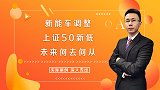 新能车调整，上证50新低。未来何去何从？