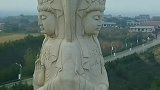 高达9米的三面观音菩萨为您们送去吉祥安康！
