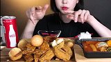 鸡翅+芝士球+年糕汤