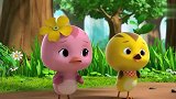 萌鸡小队：小野猪屁屁痛，痛得林中狂奔，萌鸡被困在了他背上