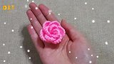 创意手工DIY，毛线玫瑰花的制作方法！