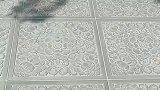 别墅庭院花园装修，这样的牡丹地砖你喜欢吗