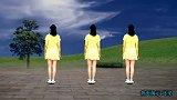 广场舞《爱情十八拍》背面演示舞蹈，轻柔优美，歌曲好听