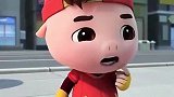 竞球小英雄：猪猪侠被波比吓到，手里的棒棒糖掉到了地上！