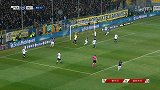 佩里西奇左路精准传中 伊卡尔迪头球稍稍偏出