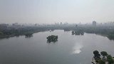 航拍济南大明湖，中国第一泉水湖风景美如画
