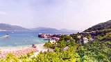 海南·分界洲岛全景水清沙白，椰林树影风景海南大海旅行