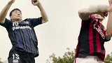 足球小将要重映你们都不淡定了？ 米兰联手大阪钢巴拍广告冲破次元带你重回童年