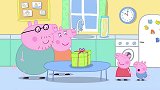 小猪佩奇：佩奇看爸爸准备礼物，很好奇，大人都喜欢什么礼物呢！