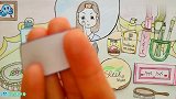 手绘定格动画女孩清早起床化妆，做个精致的小仙女