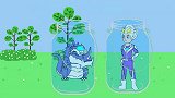 奥特曼和怪兽被困魔法瓶中，大头儿子到底该救哪一个呢？