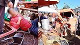 云南泸西一卡车疑刹车失灵冲入路边店铺 目击者：像灾难片一样