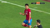 建业定位球造深足禁区混乱 路尧两连击威胁不大