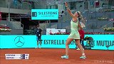 WTA马德里赛博腾斯横扫斯蒂芬斯全场集锦 超强反手霸气外露