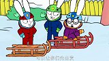超人兔：西蒙和加斯伯输了雪橇比赛，但赢得了友谊