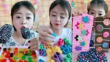 美女直播吃椰子灰雪糕，看着真过瘾，是我向往的生活