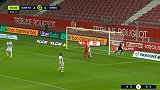 下半场补时第1分钟第戎球员沙伊德勒射门-绝佳机会打偏