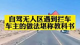 自驾无人区遇到拦车，车主的做法堪称教科书