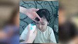 洪欣晒素颜视频笑容开朗心情好 网红滤镜下变大眼锥子脸