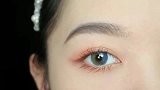 一个闪闪亮的美妆技巧，教你画太阳色系眼妆，金橘色太百搭日常了
