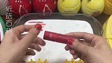 用红色与黄色系列材料给奶油泥染色，无硼砂，超级解压又好玩