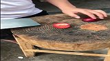 我们饭店的大厨，能把油桃切成这样，真是开眼界了