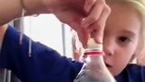 搞笑小朋友不要轻易尝试！