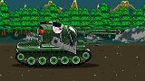 坦克世界动画：kv44 vs 雪怪坦克