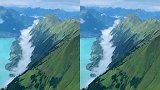瑞士图恩湖，站在山顶上看平静的蓝湖，身临其境的感受无法言表