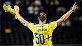 5年前的今天伊布成就瑞典队历史射手王 庆祝方式早已想好···