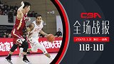 【全场战报】浙江118-110山西 双外援77分完胜富兰克林