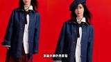杨紫元旦发福利，穿牛仔外套配格纹裙酷飒十足，宛如盛放的玫瑰花