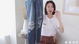破洞牛仔裤，低调优雅的新穿法，夏天就这么穿了