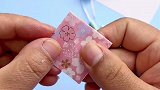 用樱花折纸做好看的发簪