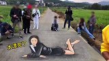 马路上画个美女，路人会有啥反应？