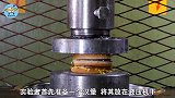 液压机能制出压缩面包吗？小哥亲测，成品有点意思