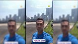 抵达大连轻松备战 扎哈维码头看海悠闲晒自拍