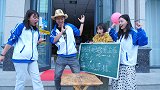 挑战把鸡蛋立在桌子上，学霸用盐完成，却被学渣用气球破坏