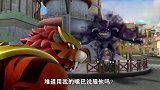 猪猪侠铁拳虎攻其不备，金灵之力吸收井盖，却被超人强躲开了！