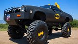 老外打造蝙蝠战车，免费带生病小朋友体验，这是真蝙蝠侠吧！