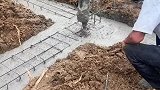 混泥土浇筑施工现场实拍