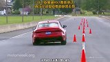 2021款奥迪RS7麋鹿测试，再次诠释奥迪，夸戳稳如老狗！