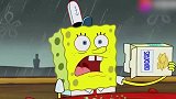 海绵宝宝：宝宝边听故事，边吃零食，真丰富啊！就是表情有点可怕