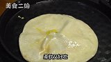 鸡蛋灌饼，教你个独家秘诀，保证柔软鼓大泡，一次3张不够吃