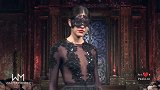 蕾丝镶嵌着黑纱，尽显美女神秘美感，大方得体！