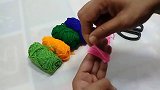 创意生活，教你用毛线球DIY一个简单的茶杯隔热垫