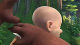 熊出没之探险日记：光头强产生幻觉连蛇尾巴都敢亲，太可怕了
